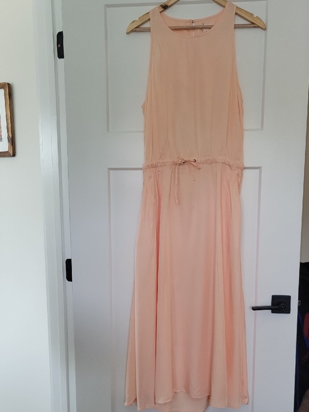 Lou & Grey Light Peach Open Cross Back Tank Dress